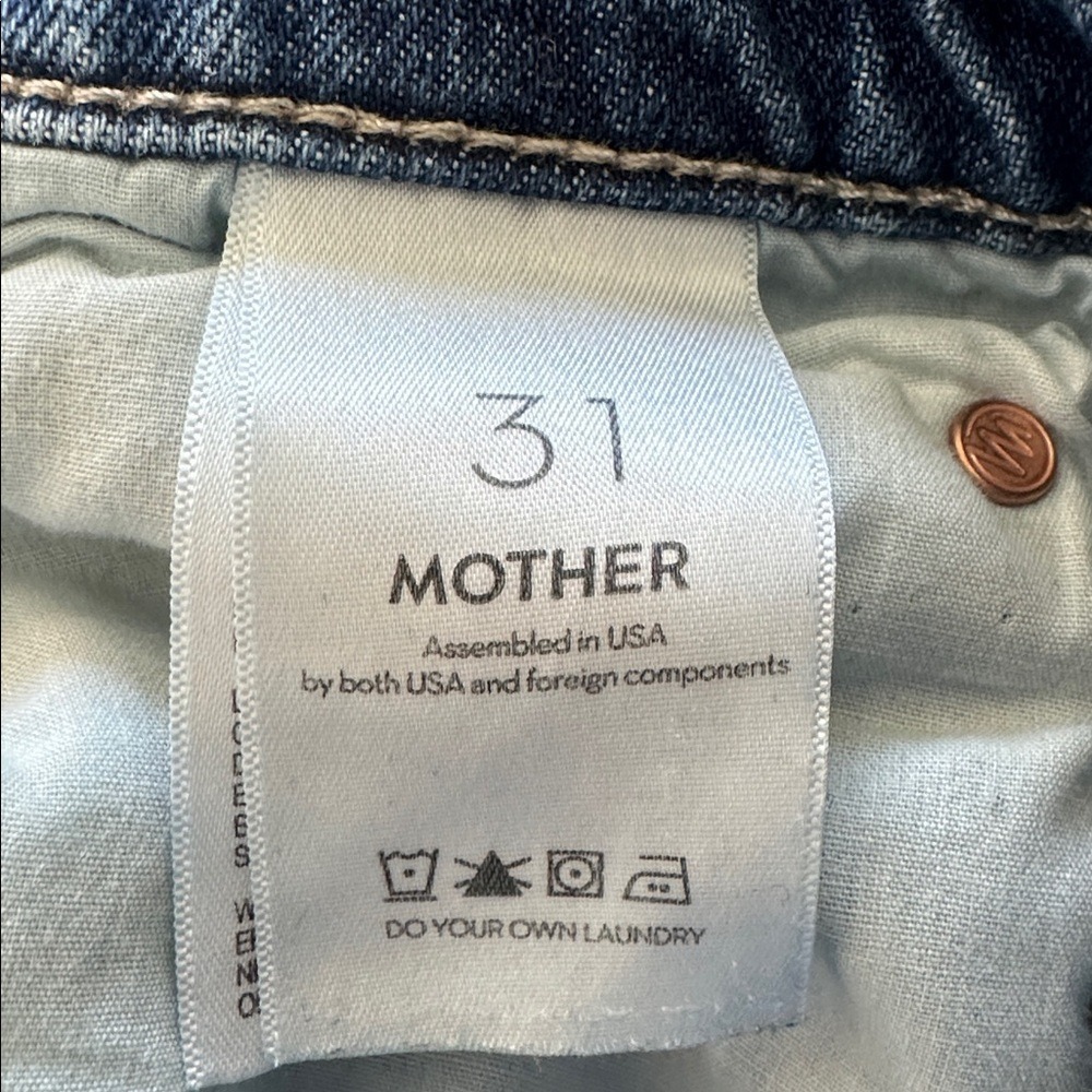 Mother Jeans The Spitfire Nerdy Cuff Did You Bring Me Anything Size 31 - Picture 8 of 10